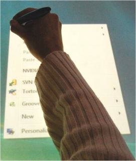 Ηand occlusion. Author: Media Interaction Lab. Link: http://mi-lab.org/page/2/?s=anoto